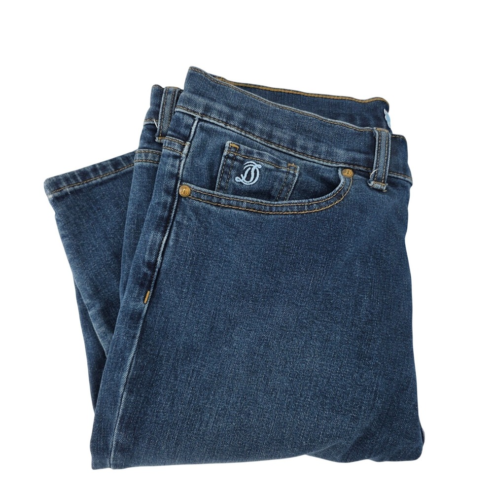 Draper James Womens Skinny Jeans Dark Wash Stretch Denim Size 31 Blue